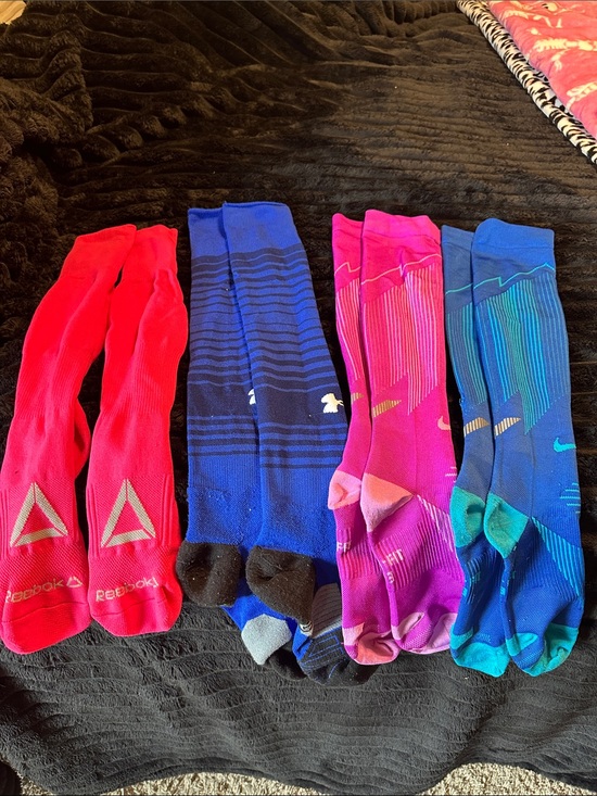 Reebok Accessories - Reebok Men's Athletic Crew Socks - Red, Blue, Pink